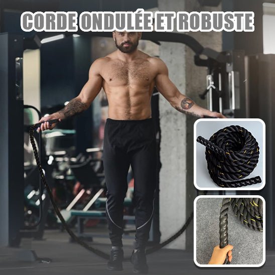 Corde à Sauter - Ondulatoire et Robuste : Votre Allié Fitness Ultime - Sportsgear - Fit